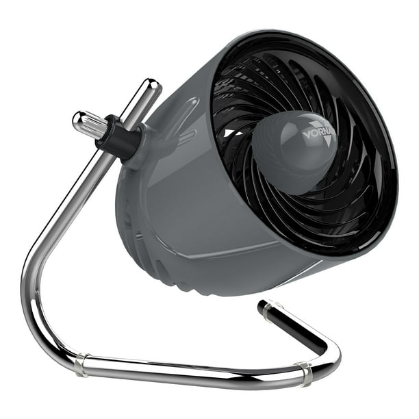 Ventilador circulador de aire Vornado Pivot, 6 pulgadas, 3 velocidades, color gris tormenta