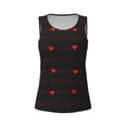thumbnail image 4 of Xecao Cardiogram and Heart print women's scoop neck, loose-fit workout tank tops for the gym., 4 of 9