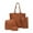 Brown, variant on Women Four Set Handbag Shoulder Bags Four Tote Bag Crossbody Wallet Bags Thirty One Tote Bags Mesh Beach Tote Mini Handbag Simply Bags Rubber Tote Cute Tote Bag Extra Large Canvas Tote Bag Tote Bag
