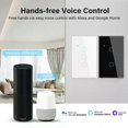 thumbnail image 4 of Tuya US WiFi Smart Light Switch Neutral Wire Required 1/2/3/4 Gang Smart Home Switch Works With Smart Life APP Alexa Google Home, 4 of 5