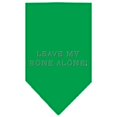 thumbnail image 1 of Leave My Bone Alone Rhinestone Bandana Emerald Green Large, 1 of 1
