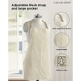 thumbnail image 4 of 20 Piece Kitchen Dish Cloths Set - Cotton Dish Towels, Heat Resistant Kitchen Mittens and Pot Holder Set, Apron for Men with Pocket, Absorbent Dish Towels for Kitchen Drying - Beige, 4 of 7
