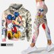 thumbnail image 1 of Sudadera con capucha de Mickey personalizable para mujer, conjunto de pantalones de chándal de Yoga de Mickey, Leggings de Yoga de Disney, chándal de moda, 1 of 4