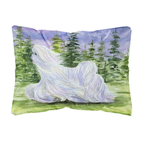 Carolines Treasures SS8453PW1216 Maltese Decorative Canvas Fabric Pillow, Large, Multicolor