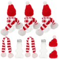 thumbnail image 5 of Gingerbread Man Shaped Bottles Small Juice Bottle With Scarves Hats 50ml Airtight Refillable Christmas Parties 5Pcs, 5 of 5