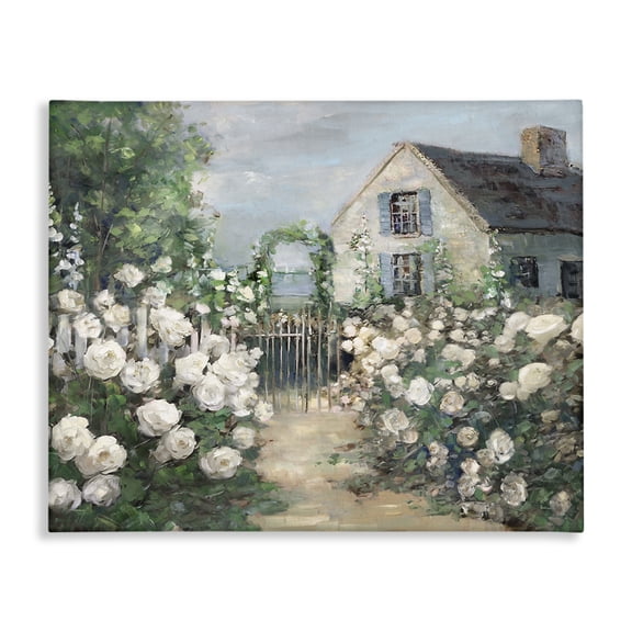 Stupell Industries Cottage at the Coast Canvas Wall Art, design by Sally Swatland, 36 x 48
