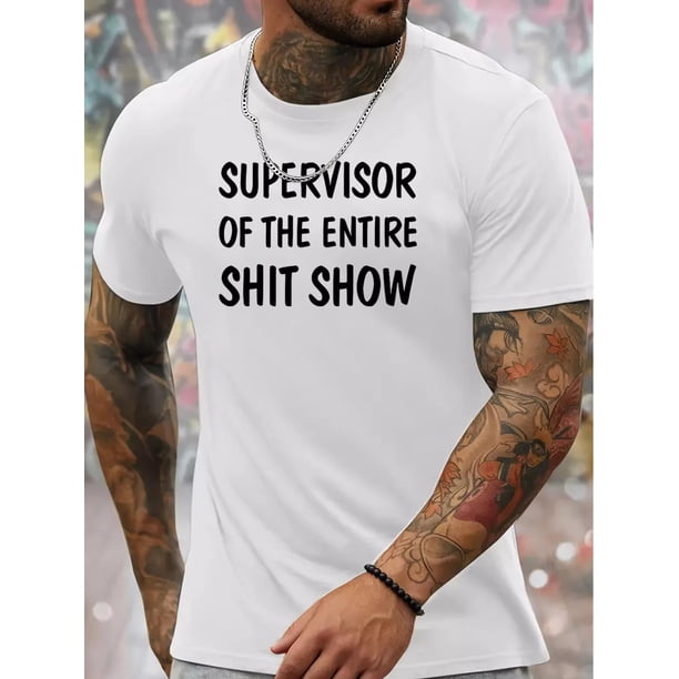 Men's Summer Fashion T-Shirt with Unique Graphic Print - Casual Round Neck, Soft Polyester, Machine Washable Tee For Adult, Men, Women, Teen, Teenager, Adolescent, Youth.