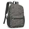 thumbnail image 2 of 17 Inch Lightweight Backpack,PVC Waterproof Oxford Fabric, Ergonomically Designed, with Large Capacity, Leopard Animal Print, 2 of 5