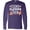 Purple, variant on Inktastic Christmas Cookie Tasting Crew with Holiday Cookies Long Sleeve T-Shirt