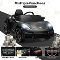 thumbnail image 5 of Porsche 718 12V Power Kids Ride on Car with Remote Control, Kids Electric Car to Drive, Toddler Car with Bluetooth/MP3/Lights, Gift for Boys Girls Aged 3-5, Black, 5 of 9