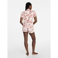 thumbnail image 5 of Joyspun Women's Dreamy Soft Collection Notch Top and Shorts Pajama Set, 2-Piece, Sizes XS-3X, 5 of 6
