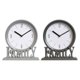 thumbnail image 1 of 2x Relojes de Mesa Silenciosos para Chimenea Estante Decorativo Familiar Estilo Vintage Chimenea gris gris oscuro, 1 of 9