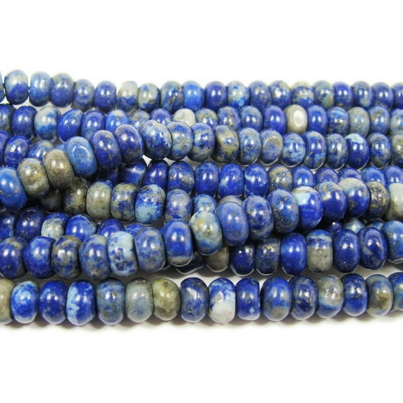 4x6mm Approx. 104 Beads Lapis Rondelle Beads Genuine Gemstone Natural Jewelry Making