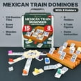 thumbnail image 2 of Juego de dominó Mexican Train Queensell Double 15 con 8 soportes, 2 of 7
