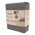 thumbnail image 3 of Juego de Sábanas Better Homes & Gardens 4 Piezas de Satén Tamaño Matrimonial Liso Gris de Franela, 3 of 4