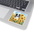thumbnail image 3 of Border Collie Hello Summer Sunshine Sunflowers Spring Retro Vintage Vinyl Sticker Borders Dog Lovers Gifts Idea Waterproof Decal Art Decor - 00008, 3 of 5