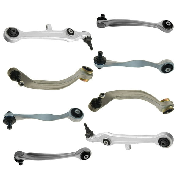 TRQ Front Upper Lower Forward Rearward Control Arm Ball Joint Suspension Kit 8pc PSA62592
