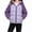Purple, variant on Teylalorva Girls Outerwear Jackets Hooded Zip Up Puffer Jacket with Pockets Long Sleeve Casual Warm Coat（3-12） Purple Size 3T