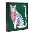 thumbnail image 3 of Stupell Industries Fierce Modern Tiger Animals Painting Black Framed Art Print Wall Art, 12 x 12, 3 of 8