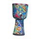 thumbnail image 4 of Djembe, instrumento de percusión de PVC ligero con correa para el hombro, juguete rítmico. Azul, 4 of 9