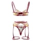thumbnail image 3 of Gibobby Lenceria mujer sexy Ropa Interior Divertida para Mujer, Escote En V Profundo, Encaje Sexy, Vestido Transparente, Vestido para Conjuntos De Lencería(Rojo, G), 3 of 5