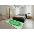 thumbnail image 5 of Ahgly Company Machine Washable Indoor Rectangle Transitional Green Area Rugs, 8' x 12', 5 of 7