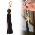thumbnail image 2 of ZFSBZBS 4 Pcs PU Leather Tassels, 6 Inch Keychain Tassel Charm with Lobster Swivel for Jewelry Making, Handbag, DIY Crafts Black, 2 of 7