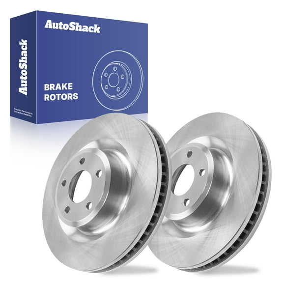AutoShack Front Vented Brake Rotors 2-PC Set Replacement for 2020-2025 Ford Explorer 2020-2025 Lincoln Aviator 2023 Ford Police Interceptor Utility 13.58" (345 mm)