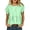 Green, variant on Sheghy Summer Tops for Women 100%Cotton Women's Casual Spring Summer Solid Crew Neck Short Sleeve T-Shirt Top