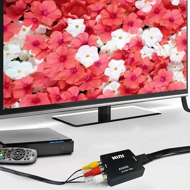 Convertidor AV a HDMI HD 1080P Likrtyny AV2HDMI adaptador Para TV PS3 PS4 DVD Xbox proyector Para estrenar