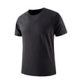 thumbnail image 2 of Big & Tall Men's Athletic T-Shirt Quick Dry Raglan Short Sleeve Ice Silk Crew Neck Tee Moisture Wicking Breathable Performance Workout Top for Summer Outdoor, 2 of 9