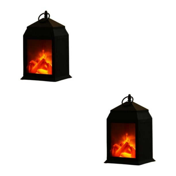 Linterna LED portátil Naiovety para chimenea efecto de fuego sin llama L cuadrado