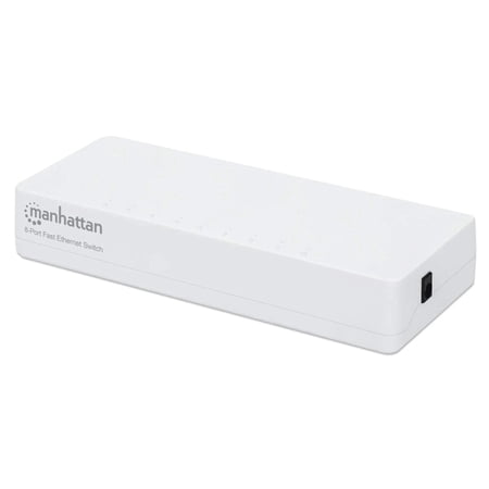UPC: 0766623560689 | Manhattan 8-Port Fast Ethernet Switch – Desktop Size – Power-Saving Energy Efficient Ethernet Technology – White