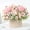 Pink, variant on Dining Table Centerpiece,Beautiful Artificial Silk Fake Flowers Wedding Valentines Bouquet Bridal Decor,Artificial Flowers,Fake Peony Silk Hydrangea Bouquet(Green 1pc 13in)
