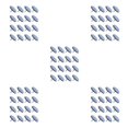 thumbnail image 1 of Justharion 20pcs Easy-to-install And Stylish Furniture Protector Rust-resistant Floor 25MM 5Set, 1 of 6