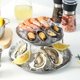 thumbnail image 3 of Seafood Plate Set Double Stainless Steel Snack Plate Afternoon Tea Cake, 3 of 5