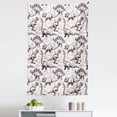 thumbnail image 1 of Dinosaur Tapestry, Magnificent Reptiles with Footprints Doodle Art Animals Abstract Pattern, Fabric Wall Hanging Decor for Bedroom Living Room Dorm, 5 Sizes, Brown White, by Ambesonne, 1 of 1