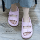 thumbnail image 3 of Zapatillas de suela gruesa, sandalias de pareja, de verano para mujer, aptas tanto para uso en exteriores como en interiores., 3 of 5