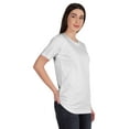 thumbnail image 2 of Inkmeso T-Shirt Basique Col Rond Femme Manches Courtes Coupe Régulière Long Tee Haut d'Entraînement, 2 of 8