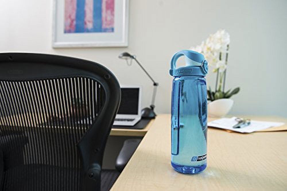 Nalgene Tritan On The Fly Wasserflasche 1L – Mit Flip-Top Deckel, Glacial Blue