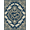 Blue Ivory Gold, Pattern 2, variant on ODIKA Mist Swirls Mythical Swirling Scroll Border Stylized Serpent Refined Structured Stain Resistant Low Profile for Dorm Room, Small Living Apartment