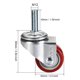 thumbnail image 2 of Ruedas giratorias PU Caster de 2.5 pulgadas con vástago roscado M16 x 40 mm, capacidad de 242 lb, 4 piezas, 2 of 3
