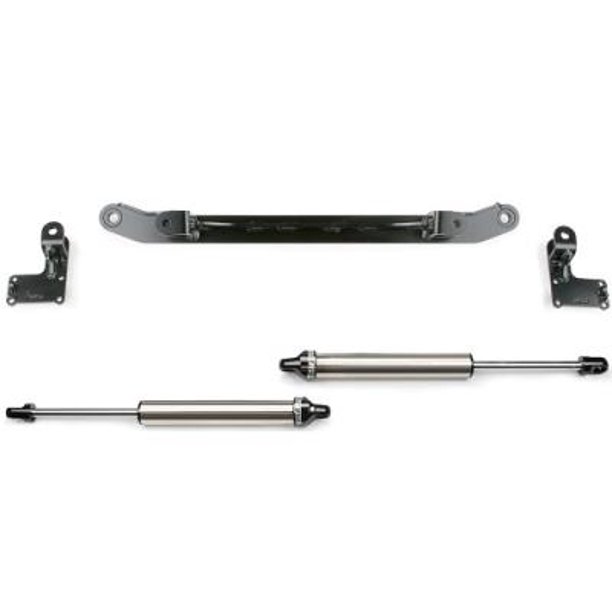 Fabtech Dirt Logic 2.25 Stainless Steel Steering Stabilizer Kit FTS850002 Steering Stabilizer