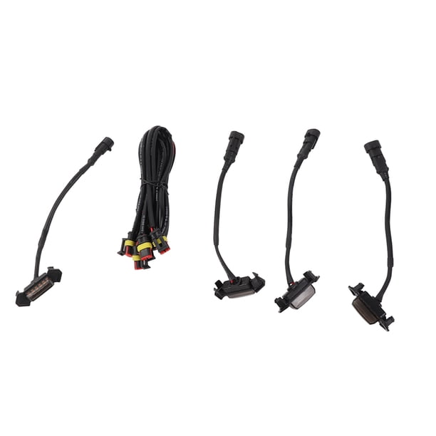 Lente Ahumada De Luz LED De Rejilla Delantera Para Coche, 4 Uds., Con Arnés De Cableado, Apto Para 16-19
