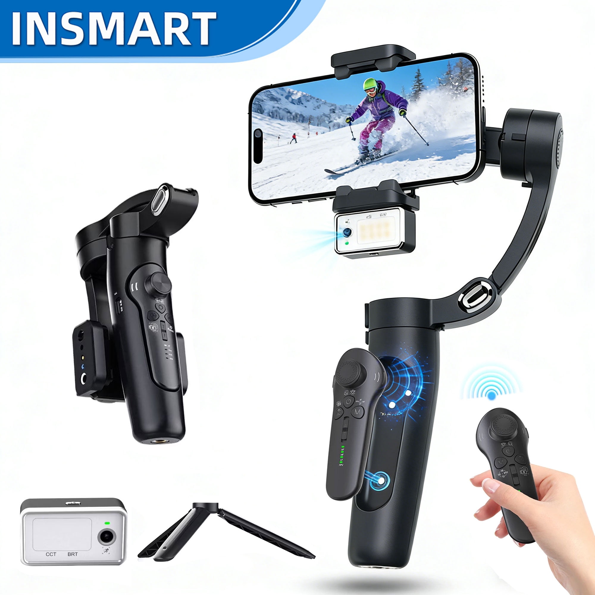⭐︎Insta360flow2pro ⭐︎ Insta360 Flow 2 Pro 3-Axis AI-Powered Smartphone Gimbal, Summit