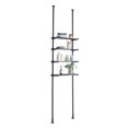 thumbnail image 6 of Over Toilet Storage 4-Tier, Adjustable Bathroom Organizer 53-132" Tall, Low-Carbon Steel Shelf Rack, Space Saver for Small Rooms, Fits Most Toilets, 6 of 9