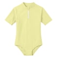 thumbnail image 4 of Girl Swimsuits Short Sleeve 1 Piece Bathing Suit Sun Protection Summer Swimwear Rashguard Swim Suits for Girls 10-11 Years, 4 of 5