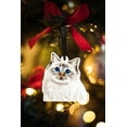 thumbnail image 7 of WIRESTER Set of 2pcs Acrylic Hanging Ornaments for Christmas Tree Holidays Party Home Office Decoration Gift - Cute Chocolate Point Birman Cat & Seal Lilac Tabby Point Birman Cat, 7 of 7