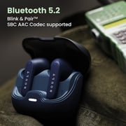 Boult AirBass Z40 True Wireless Earbuds with 60H Playtime, Zen™ ENC Mic, Low Latency Gaming, Type-C Fast Charging, Blue, New, 1 Count, 1 Pack