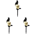 thumbnail image 2 of 3 Piezas Luces Solares LED Estacas Resina Solar Halloween (B) Rojo, 2 of 5